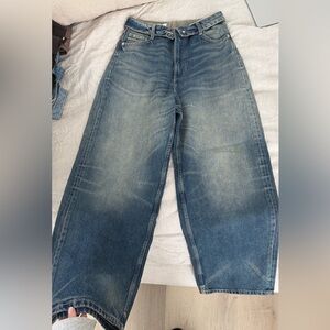 Zara Relaxed fold over denim